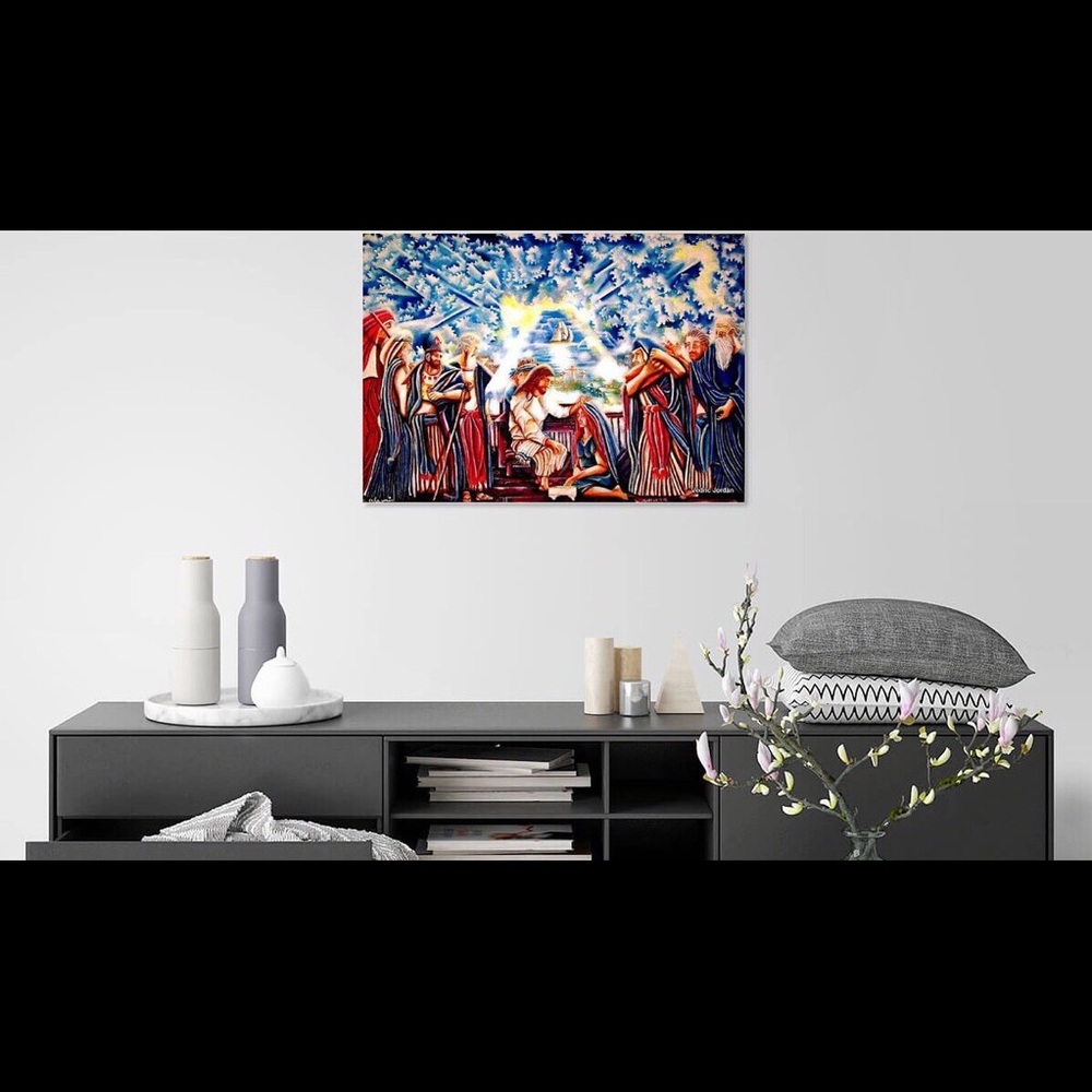 Custom Portrait any topic  😀💜Shipped Via USPS